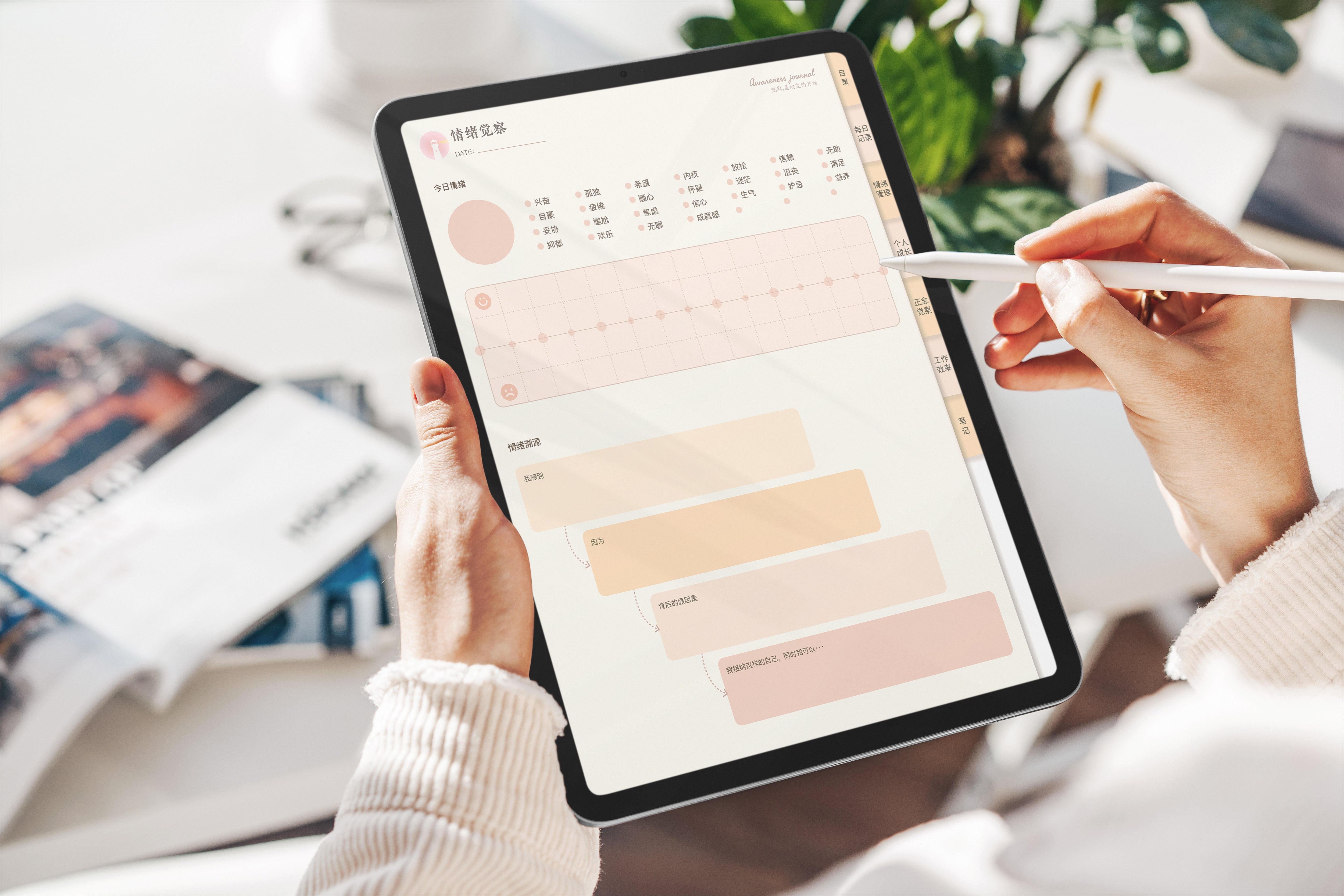 Mindfulness Awareness Digital Journals (PDF & Printables)